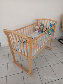 Culla in legno Nuova Con Materasso Nuovo