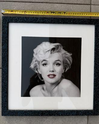 Quadro Marilyn Monroe cornice artigianale glitter