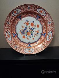 Grande piatto da muro o centrotavola in porcellana