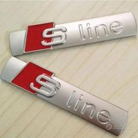 2 fregi Audi S-Line Logo Stemma A1 A3 A4 A5 Q3 Q5