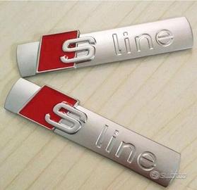 2 fregi Audi S-Line Logo Stemma A1 A3 A4 A5 Q3 Q5