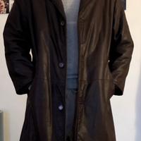 Loro Piana Cappotto vintange pelle martellata