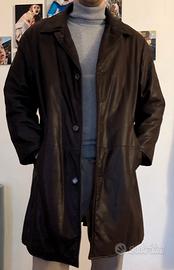 Loro Piana Cappotto vintange pelle martellata