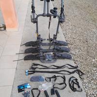 Porta biciclette auto 3 posti, aggancio portellone