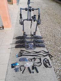 Porta biciclette auto 3 posti, aggancio portellone