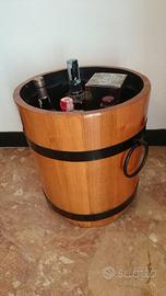 Vaso cm. 41x40 in legno massiccio nuovo x salotto