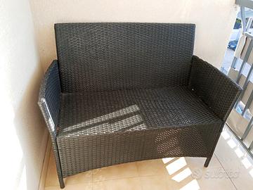 set da esterno in rattan 