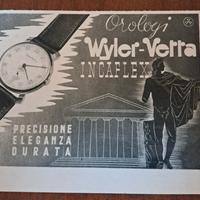 Pubblicità Orologi Wyler-Vetta Incaflex (1947)