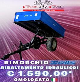 Rimorchio SOLIS TS-1000 da 1.000 Kg di portata com
