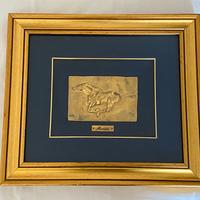 Alto rilievo placcato Oro F. Messina