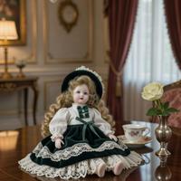 Bambola porcellana stile vittoriano