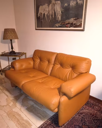 Divano in vera pelle italiana Mod. "CORONADO"