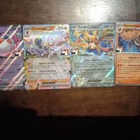 LOTTO 4 CARTE POKÉMON RARE 