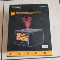 All-in-one bedside projection clock with FM Radio
