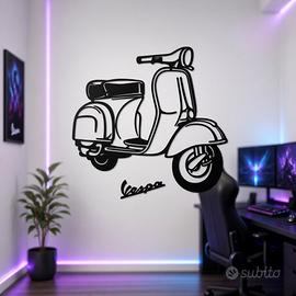 Decorazione parete Vespa Vintage piu scritta