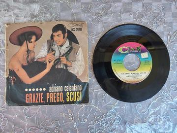 Disco 45 giri A. Celentano-Grazieprego, scusi