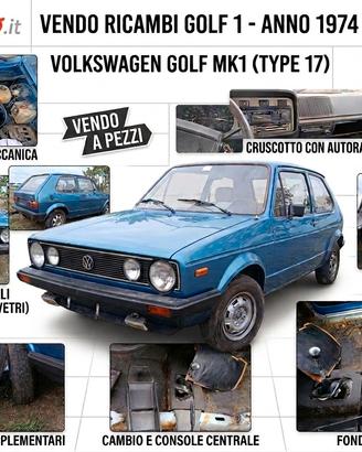 Ricambi originali Volkswagen Golf MK1 1974 Serie17