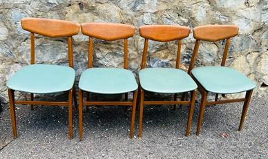 SET 6 SEDIE ANNI ’50-’60 TURCHESI– PRODUZIONE EURO