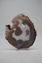 fetta di agata con ametista