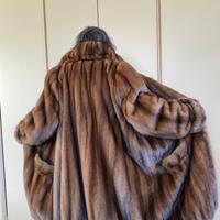 Cappottino di visone marrone castagna  tg 44/46