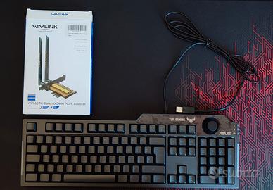 Tastiera ASUS TUF Gaming K1 + Scheda Wi-Fi Gratis