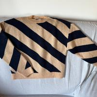 Maglione a righe Mango