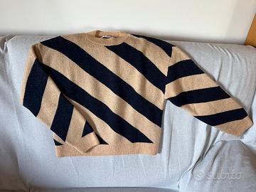 Maglione a righe Mango