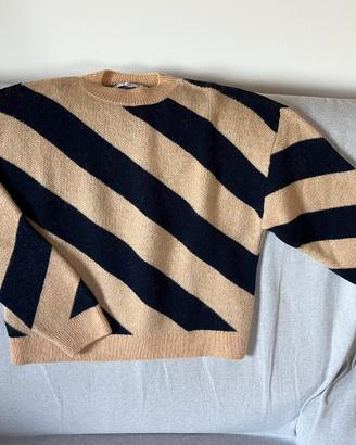 Maglione a righe Mango