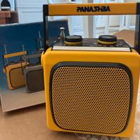 Radio cubo Panashiba AM-FM Modello FX 101 giallo