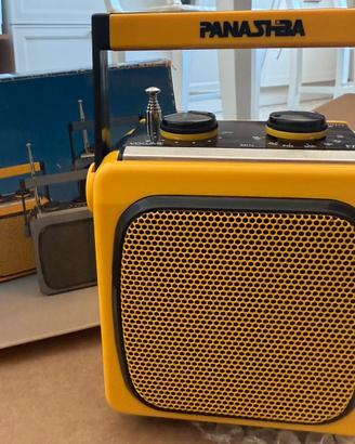 Radio cubo Panashiba AM-FM Modello FX 101 giallo