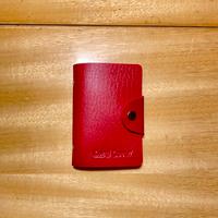 Portacarte o porta documenti rosso tascabile