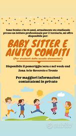 Baby sitter e aiuto compiti