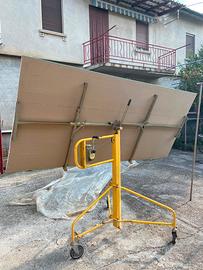 Alza lastre di cartongesso con cremagliera