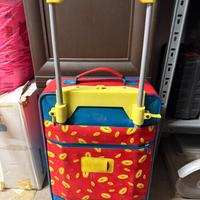 Trolley con rotelle e maniglia allungabile bambini