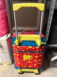 Trolley con rotelle e maniglia allungabile bambini