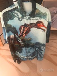 Camicia Valentino garden dragon in seta