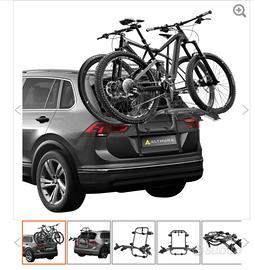Portabici su portellone posteriore auto