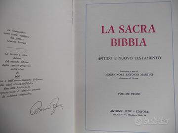 La sacra bibbia antico e nuove testamento