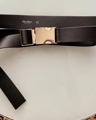 Cintura in nappa nera Max Mara nuova
