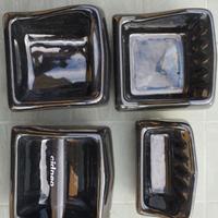 Kit accessori bagno Cidneo vintage nero doccia wc