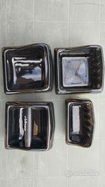 Kit accessori bagno Cidneo vintage nero doccia wc