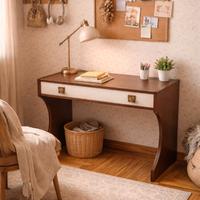 Scrivania/consolle vintage in legno anni ‘60