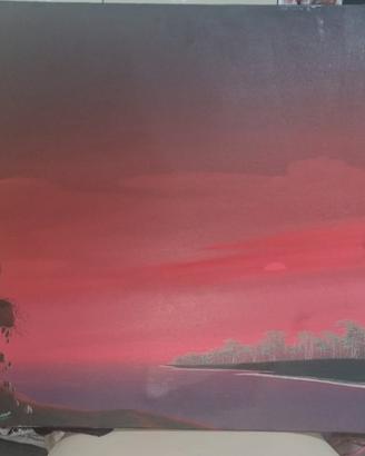 quadro tramonto