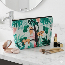 Pochette beauty case bradipi tropicale