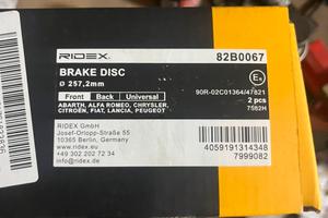 Dischi Freno Ridex