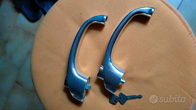 coppia di maniglie d'epoca fiat 1100 T nuove 