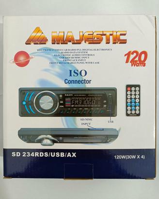 Autoradio Majestic SD 234RDS/USB/AUX (TUTTO NUOVO)