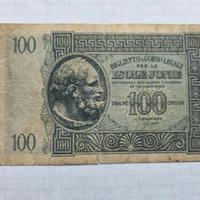 100 Dracme - Testa Barbuta - Isole Jonie 1942 - BB