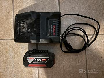 Kit Bosch 18V: Bat 4.0 Ah + Caricabatterie Rapido