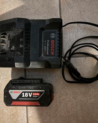 Kit Bosch 18V: Bat 4.0 Ah + Caricabatterie Rapido